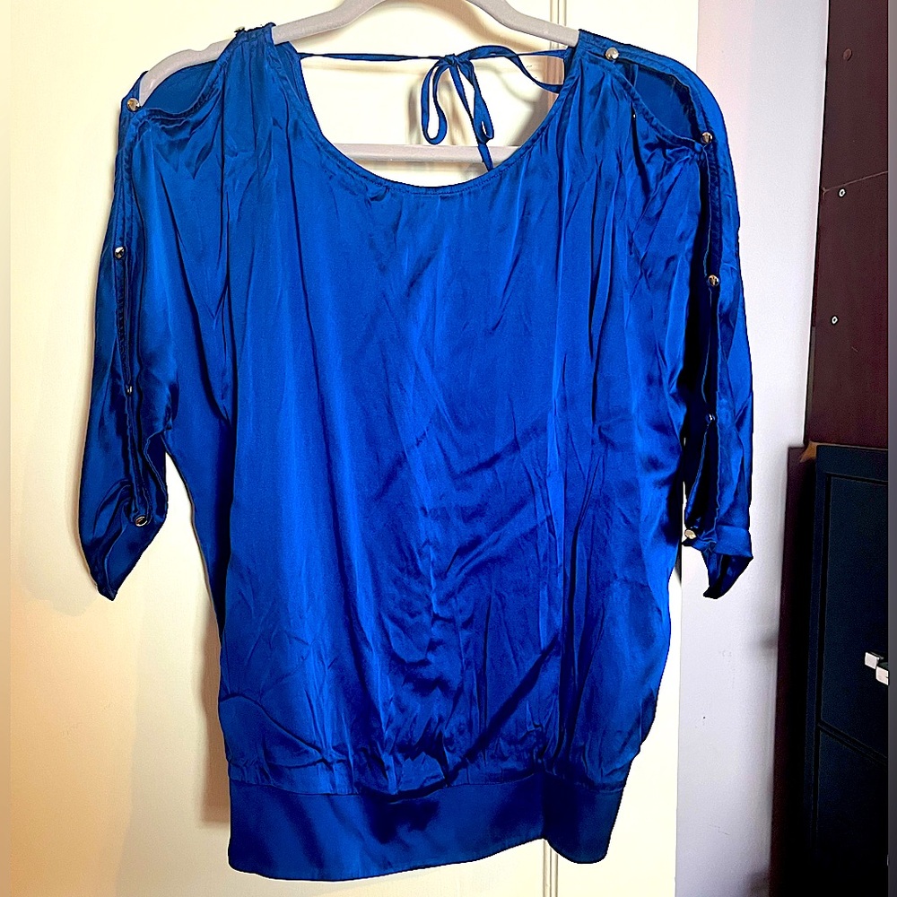 Women’s royal blue blouse, size Medium, by White House Black Market